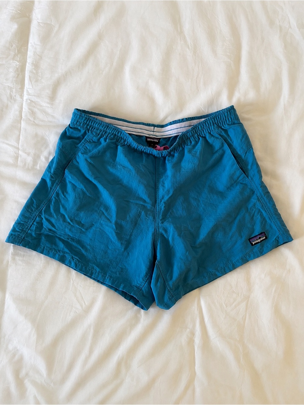 Patagonia | Women's Baggies™ Shorts - 5" Shore Blue Hiking Running Outdoor - Picture 4 of 7